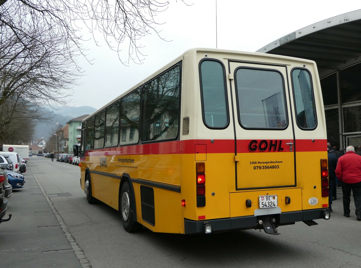 (246'772) - Gohl, Herzogenbuchsee - Nr. 11/BE 54'324 - NAW/Hess (ex Flury, Balm; Steiner, Altbron Nr. 11) am 2. Mrz 2023 in Thun, Expo