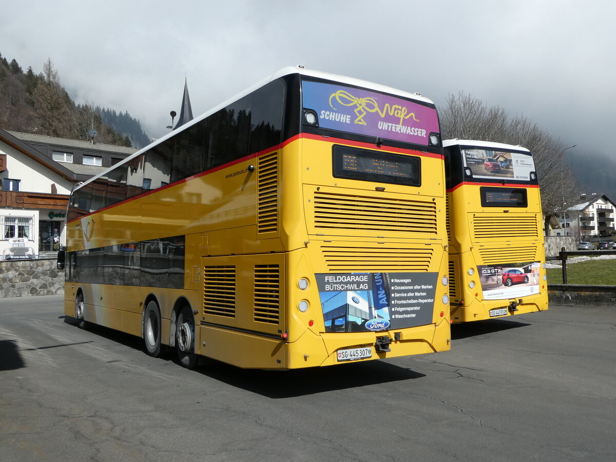 (246'846) - PostAuto Ostschweiz - SG 445'307/PID 10'871 - Alexander Dennis (ex AR 45'269) am 4. März 2023 in Wildhaus, Dorf