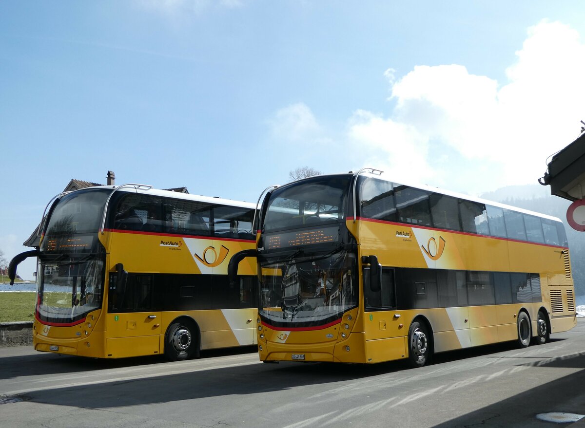 (246'847) - PostAuto Ostschweiz - SG 445'307/PID 10'871 - Alexander Dennis (ex AR 45'269) am 4. März 2023 in Wildhaus, Dorf