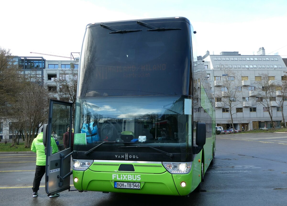 (246'972) - Aus Deutschland: LTB Bus, Bocholt - BOH-TB 546 - Van Hool am 9. März 2023 in Zürich, Sihlquai