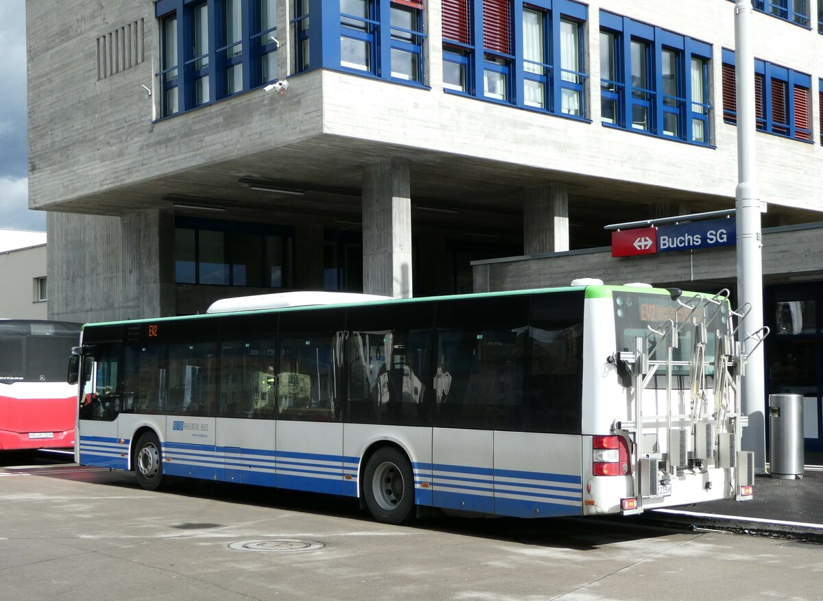 (246'985) - RTB Altstätten - Nr. 919/SG 482'215 - MAN (ex PostBus/A BD 15'352) am 9. März 2023 beim Bahnhof Buchs