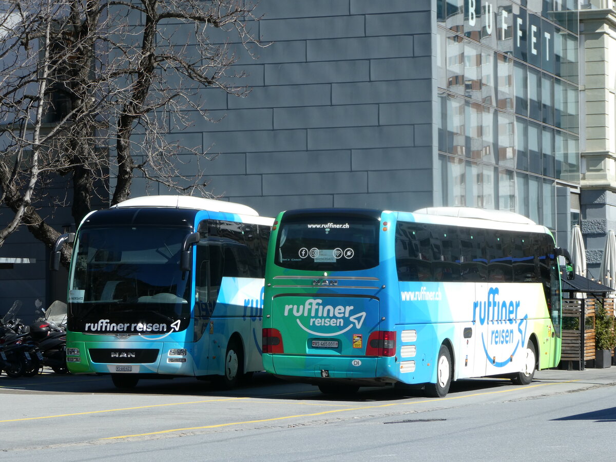 (247'271) - Ruffiner, Turtmann - VS 465'000 - MAN am 16. Mrz 2023 beim Bahnhof Brig