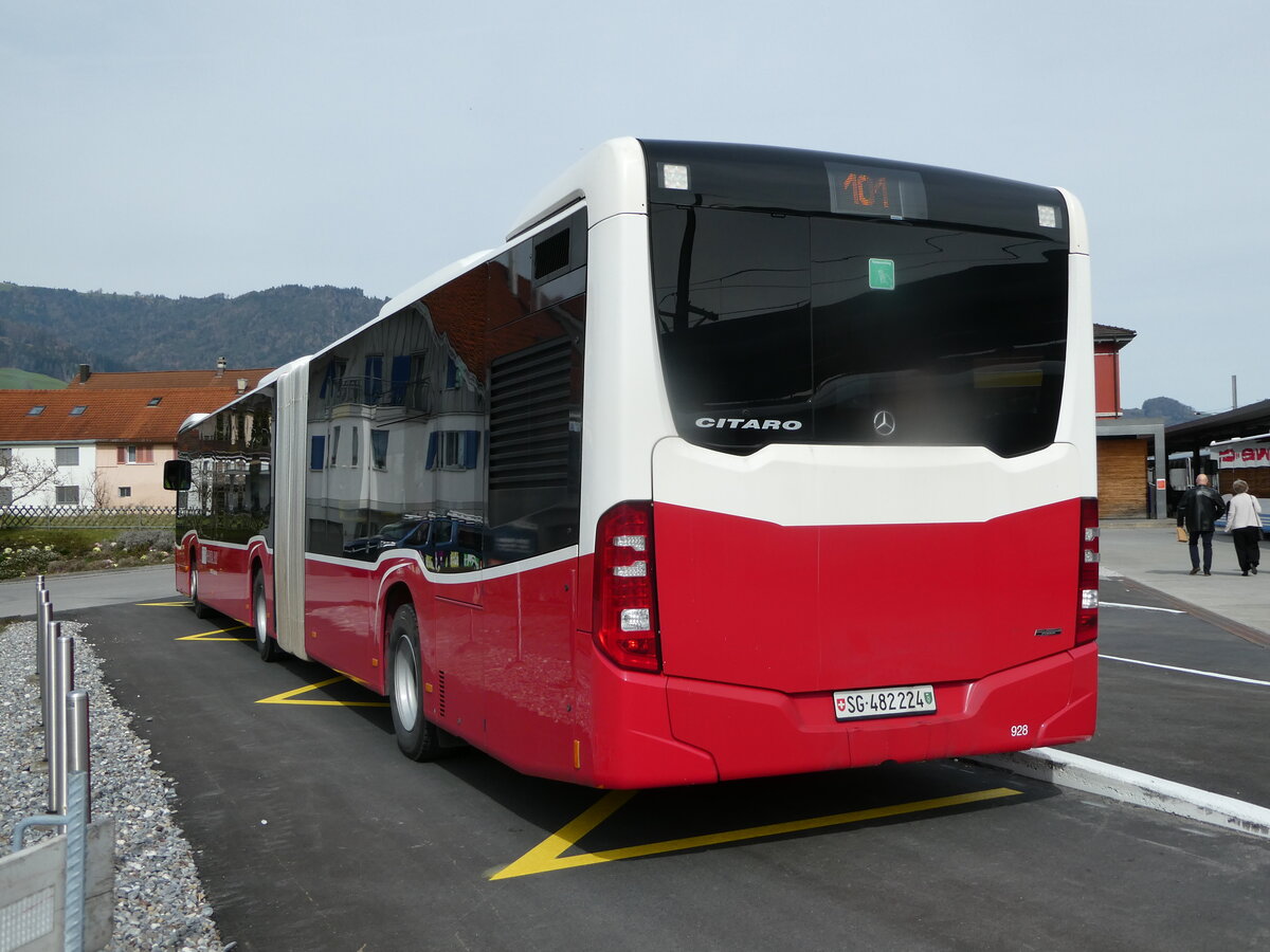 (247'332) - RTB Altsttten - Nr. 928/SG 482'224 - Mercedes (ex Wiener Linien, A-Wien Nr. 8740) am 17. Mrz 2023 beim Bahnhof Altsttten