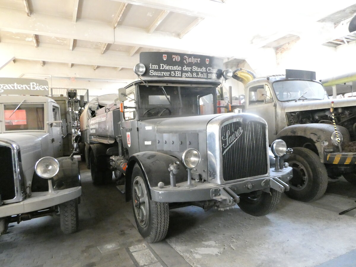 (247'348) - Stadt Chur - Saurer am 17. Mrz 2023 in Arbon, Saurermuseum Depot