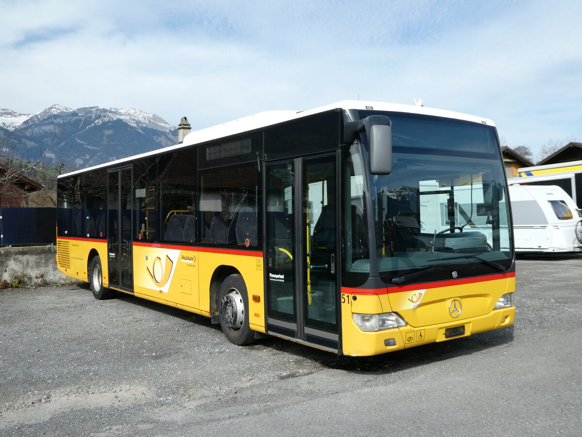 (247'441) - PostAuto Zentralschweiz - Nr. 51/PID 4917 - Mercedes (ex Nr. 29; ex Thepra, Stans Nr. 29) am 18. Mrz 2023 in Sarnen, Garage