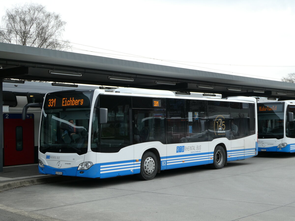 (247'522) - RTB Altsttten - Nr. 83/SG 392'940 - Mercedes am 21. Mrz 2023 beim Bahnhof Altsttten