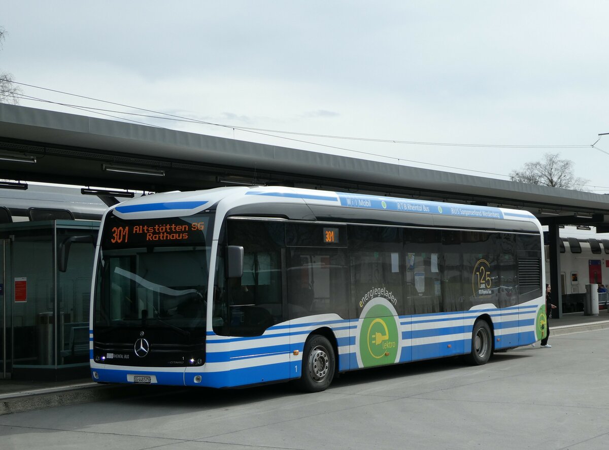 (247'523) - RTB Altsttten - Nr. 1/SG 448'575 - Mercedes am 21. Mrz 2023 beim Bahnhof Altsttten