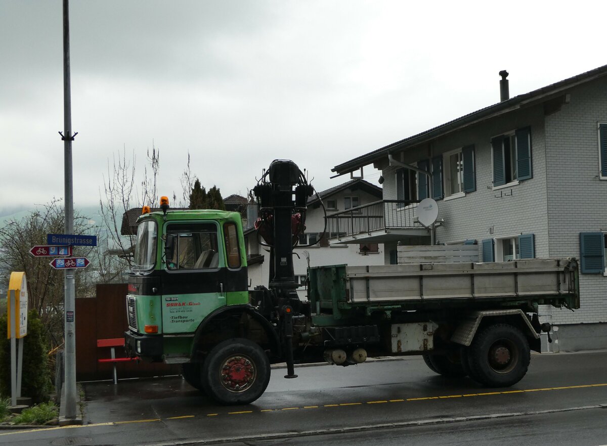 (247'588) - SSB&K, Giswil - OW 1069 - MAN am 24. Mrz 2023 in Giswil