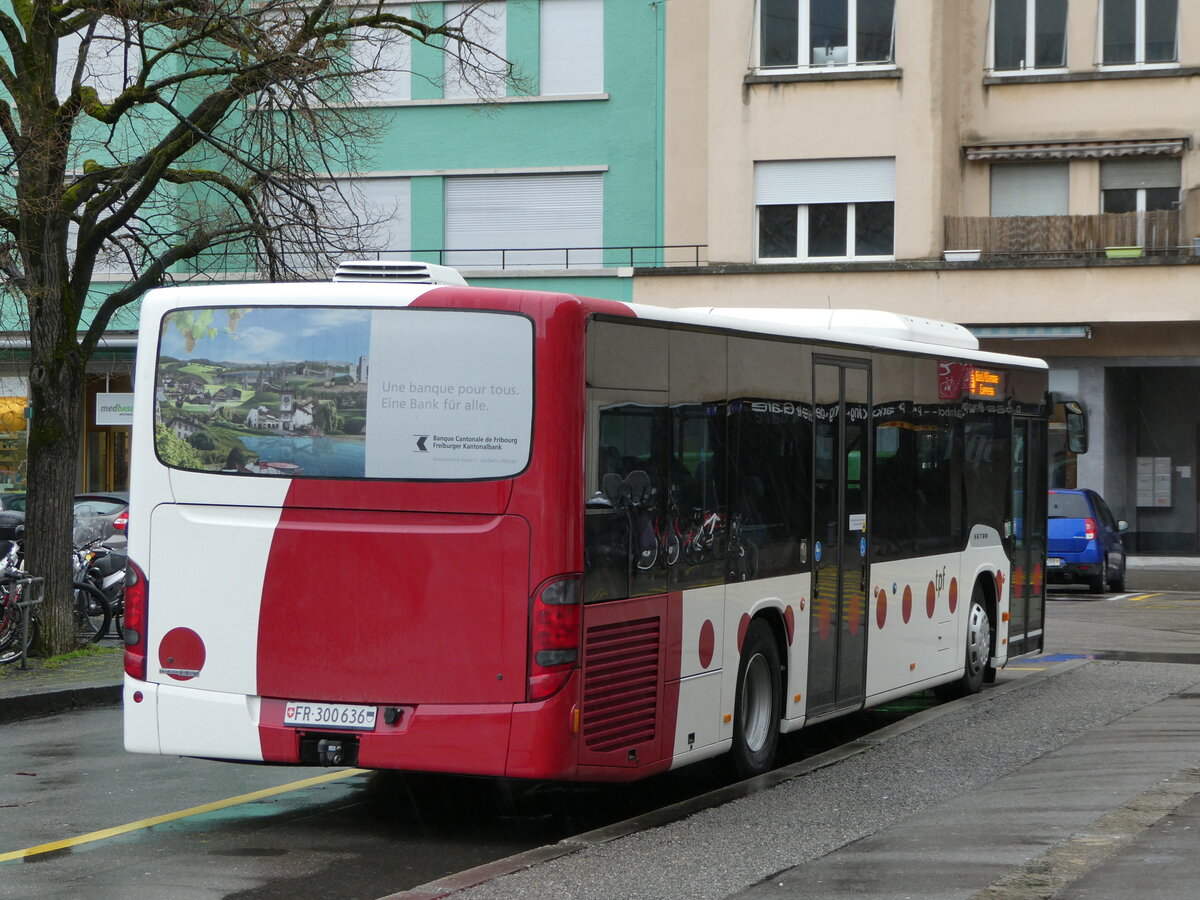 (247'603) - Wieland, Murten - Nr. 58/FR 300'636 - Setra am 25. Mrz 2023 beim Bahnhof Biel