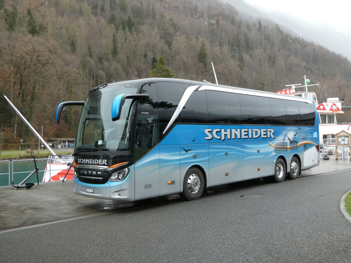 (247'743) - Schneider, Langendorf - SO 21'723 - Setra am 26. Mrz 2023 in Interlaken, Schifflndte Ost