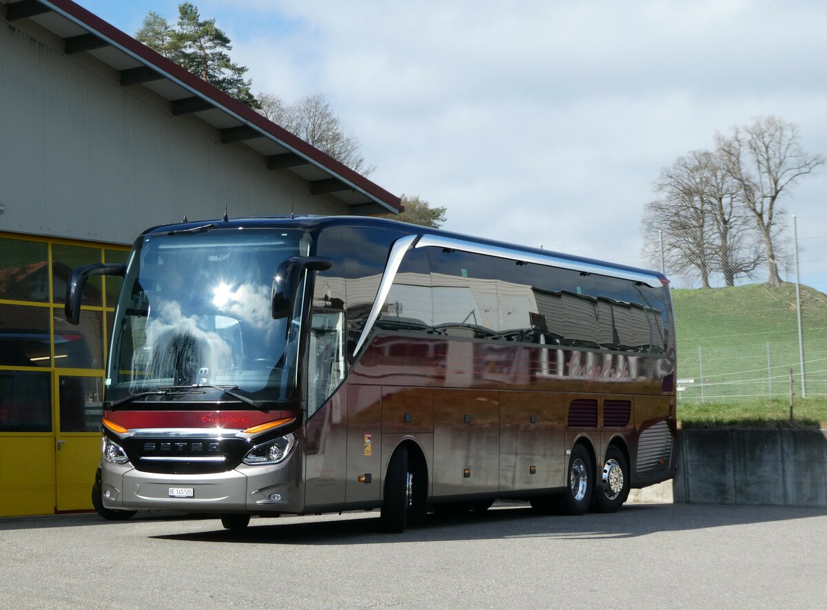 (248'010) - Engeloch, Riggisberg - BE 145'505 - Setra am 4. April 2023 in Riggisberg, Garage