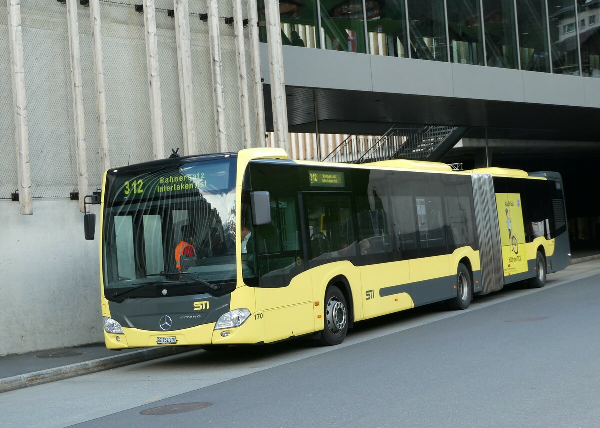 (248'893) - STI Thun - Nr. 170/BE 752'170 - Mercedes am 19. April 2023 in Grindelwald, Terminal