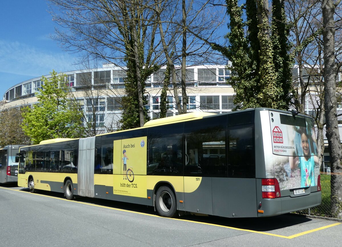 (249'162) - STI Thun - Nr. 140/BE 801'140 - MAN am 26. April 2023 bei der Schifflndte Thun