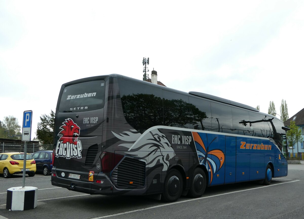 (249'297) - Zerzuben, Visp-Eyholz - Nr. 12/VS 100'431 - Setra am 30. April 2023 in Thun, Seestrasse