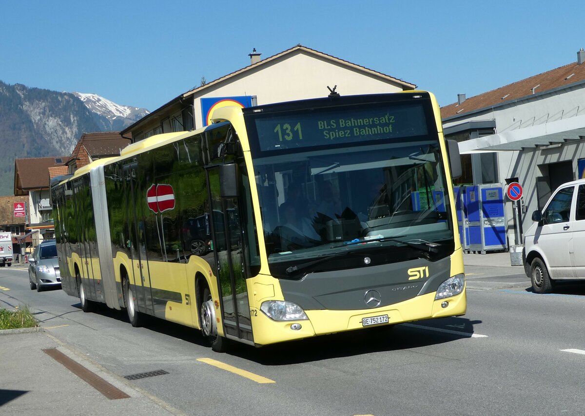 (249'468) - STI Thun - Nr. 172/BE 752'172 - Mercedes am 3. Mai 2023 in Spiez, Ltschbergplatz