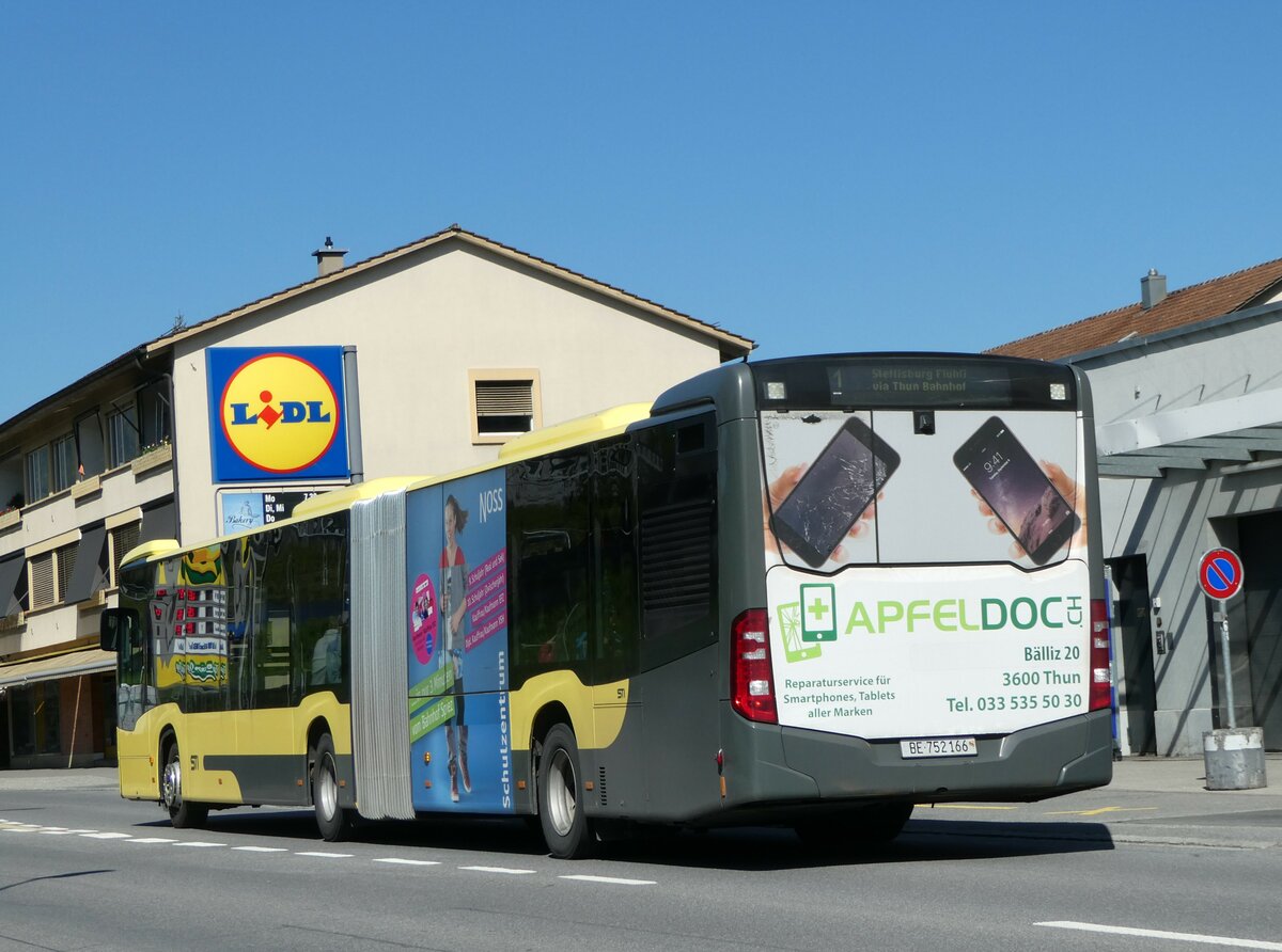 (249'470) - STI Thun - Nr. 166/BE 752'166 - Mercedes am 3. Mai 2023 in Spiez, Ltschbergplatz