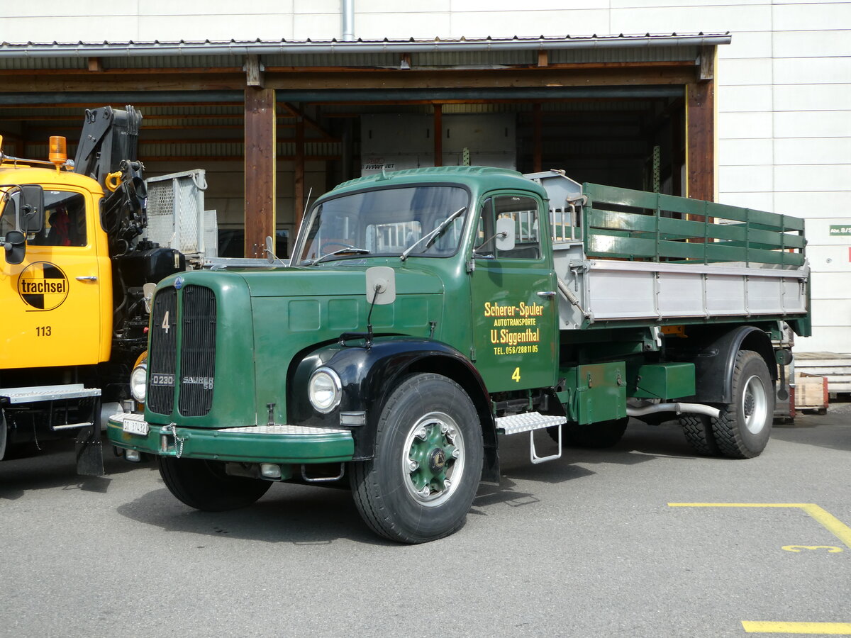 (249'706) - Scherer-Spuler, U.Siggenthal - Nr. 4/SO 37'432 - Saurer am 6. Mai 2023 in Attikon, Wegmller