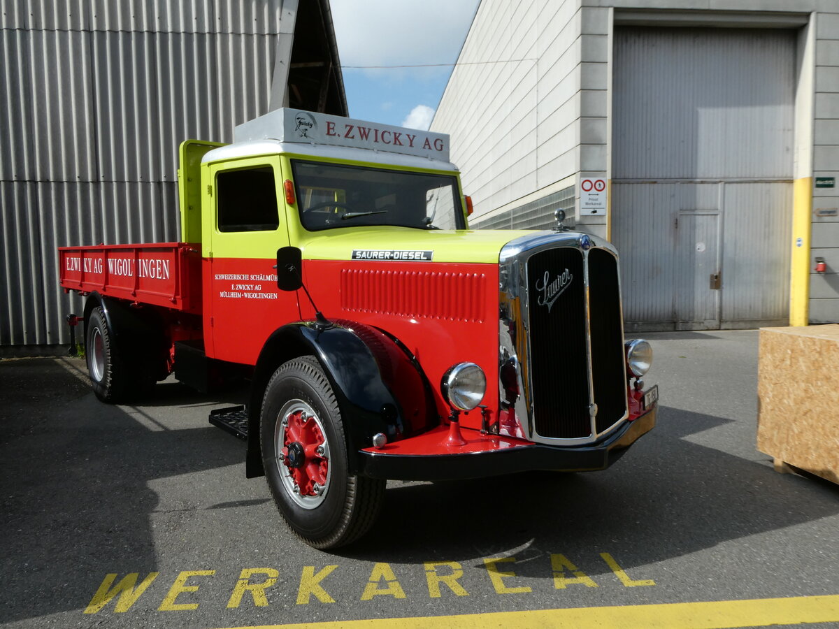 (249'718) - Zwicky, Mllheim - TG 958 - Saurer am 6. Mai 2023 in Attikon, Wegmller