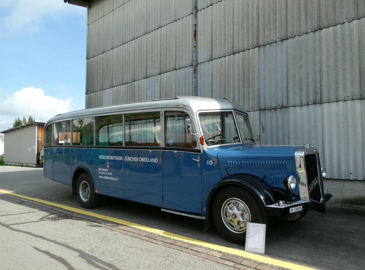 (249'719) - Murer, Hona - Nr. 10/ZH 20'815 - FBW/Tscher (ex VZO Grningen Nr. 10; ex Richter, Zrich; ex VZO Grningen Nr. 10) am 6. Mai 2023 in Attikon, Wegmller