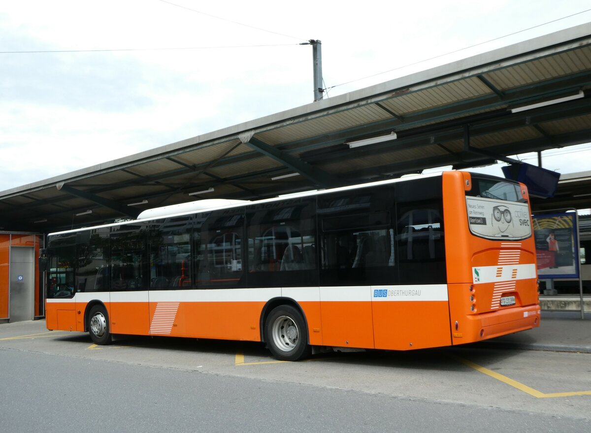 (249'828) - BOTG Amriswil - Nr. 402/TG 231'399 - Neoplan (ex Nr. 6) am 8. Mai 2023 beim Bahnhof Romanshorn