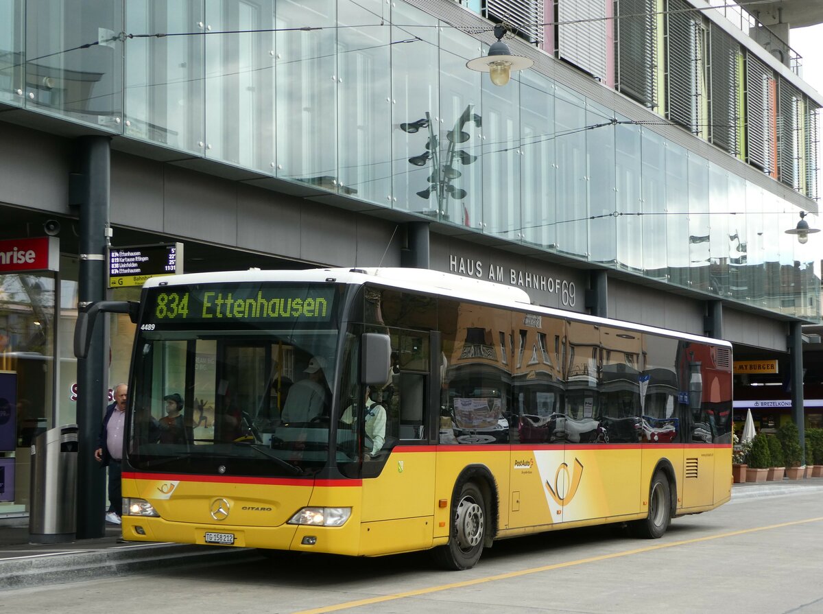 (249'877) - PostAuto Ostschweiz - TG 158'212/PID 4489 - Mercedes (ex Nr. 18) am 12. Mai 2023 beim Bahnhof Frauenfeld