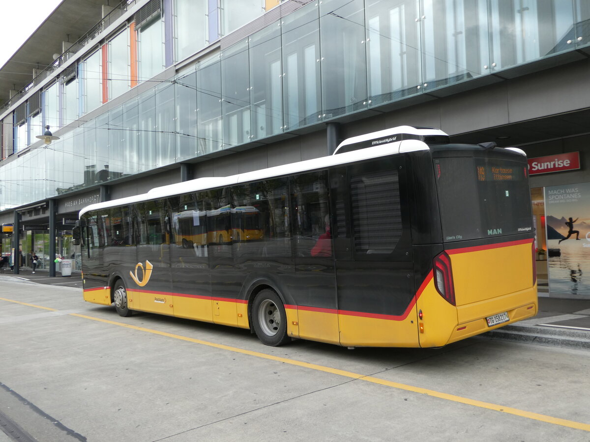 (249'882) - PostAuto Ostschweiz - TG 158'217/PID 11'897 - MAN am 12. Mai 2023 beim Bahnhof Frauenfeld