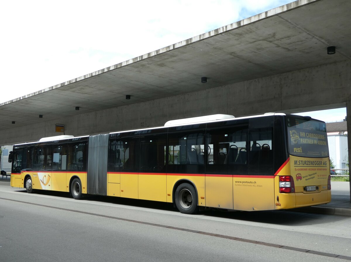 (249'912) - Eurobus, Arbon - Nr. 6/TG 38'838/PID 10'450 - MAN am 12. Mai 2023 in Arbon, Bushof