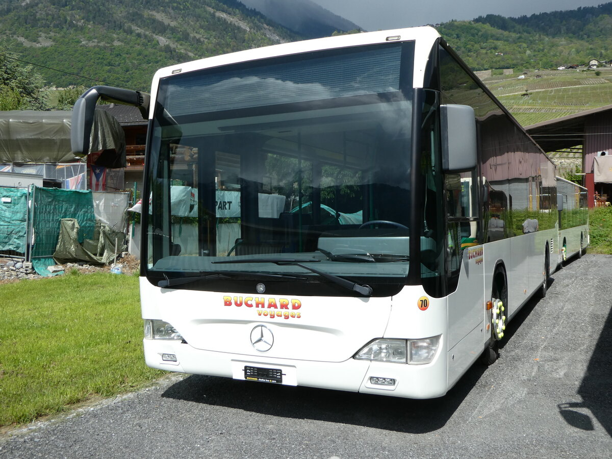 (249'954) - Buchard, Leytron - Nr. 70 - Mercedes (ex MBC Morges Nr. 79) am 13. Mai 2023 in Leytron, Garage