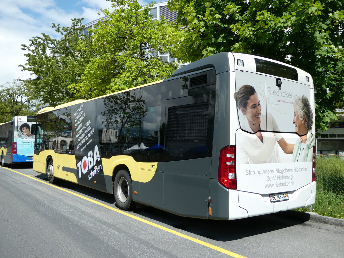 (250'028) - STI Thun - Nr. 409/BE 866'409 - Mercedes am 15. Mai 2023 bei der Schifflndte Thun