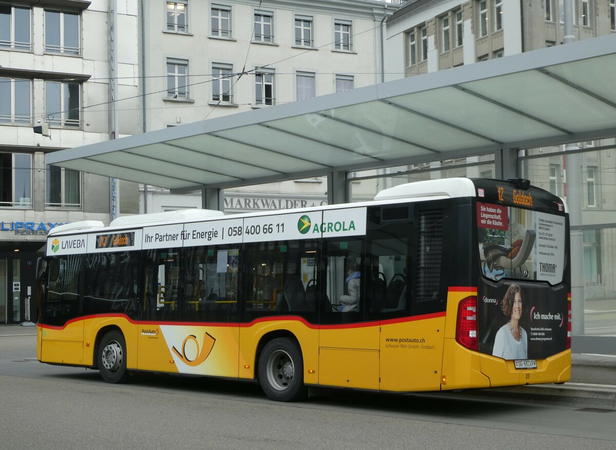 (250'041) - Schwizer, Goldach - Nr. 33/SG 68'249/PID 11'477 - Mercedes am 16. Mai 2023 beim Bahnhof St. Gallen