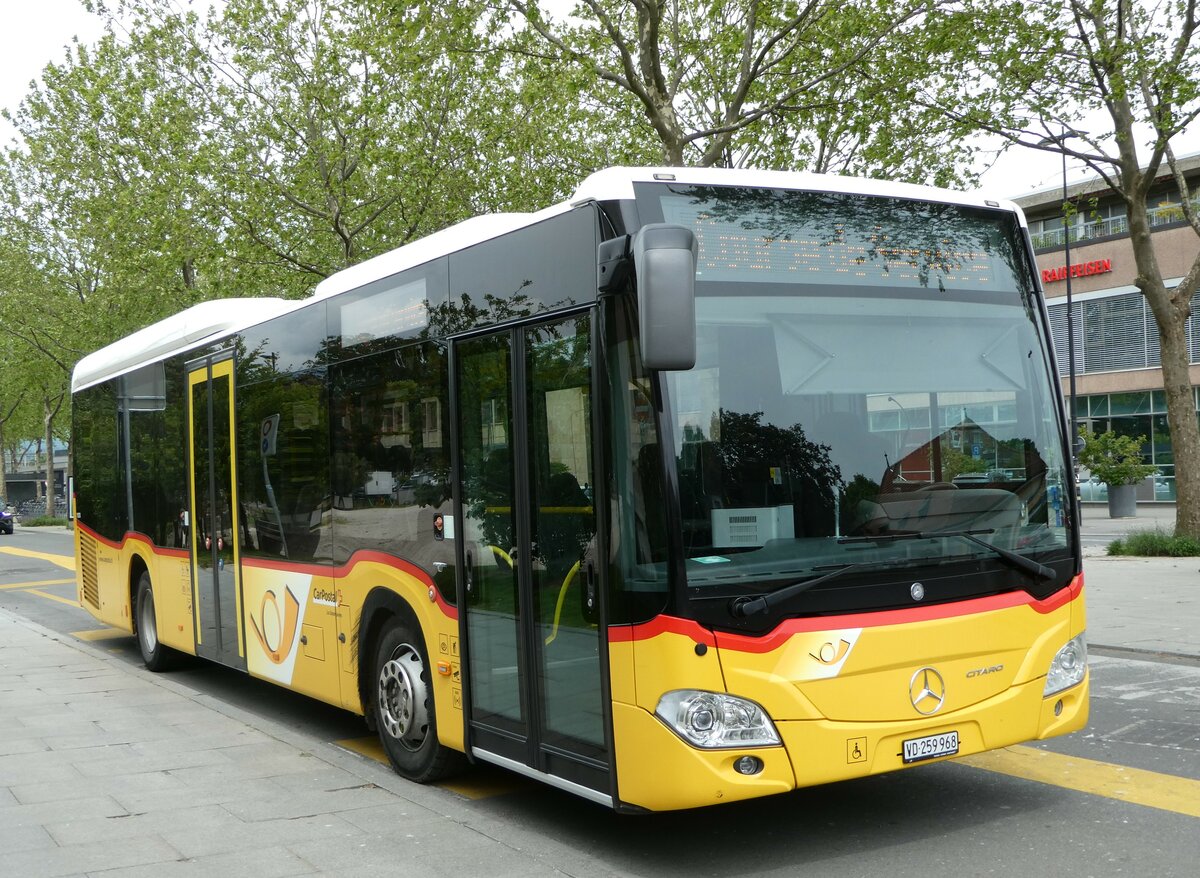 (250'170) - CarPostal Ouest - VD 259'968/PID 11'010 - Mercedes am 18. Mai 2023 beim Bahnhof Yverdon