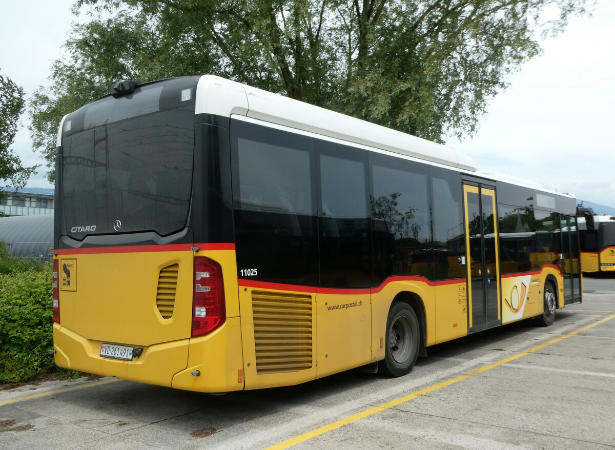 (250'204) - CarPostal Ouest - VD 261'491/PID 11'025 - Mercedes am 18. Mai 2023 in Yverdon, Garage