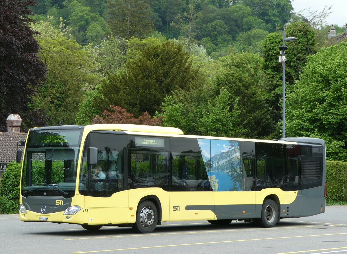 (250'388) - STI Thun - Nr. 178/BE 752'178 - Mercedes am 24. Mai 2023 bei der Schifflndte Thun