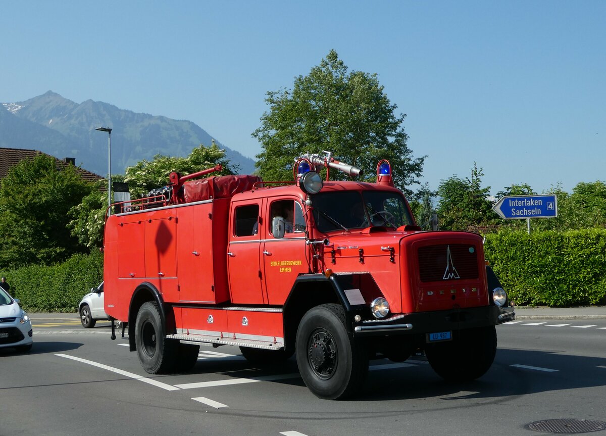 (250'541) - Eidg. Flugzeugwerk, Emmen - LU 937 - Deutz am 27. Mai 2023 in Sarnen, OiO