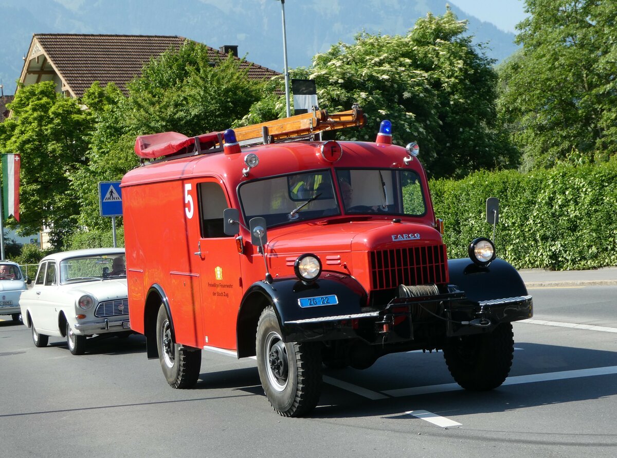 (250'578) - Freiw. Feuerwehr, Zug - Nr. 5/ZG 22 - Fargo am 27. Mai 2023 in Sarnen, OiO