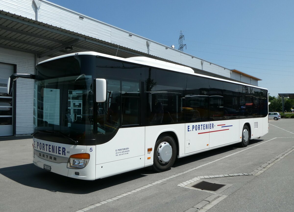 (250'707) - Portenier, Adelboden - Nr. 5/BE 26'710 - Setra am 29. Mai 2023 in Kerzers, Interbus