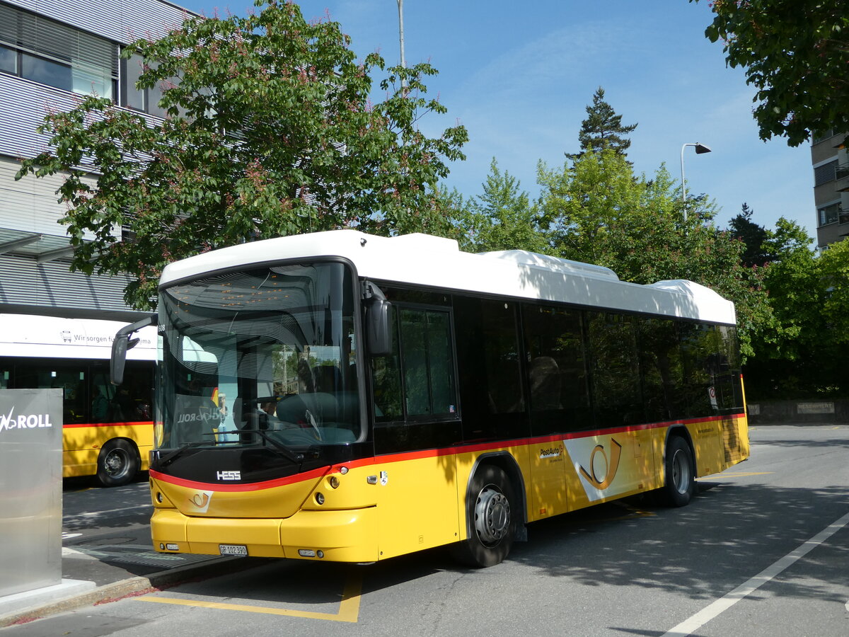 (250'744) - Gessinger, Bad Ragaz - GR 102'390/PID 11'608 - Scania/Hess am 30. Mai 2023 beim Bahnhof Landquart