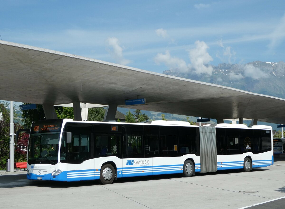 (250'762) - RTB Altsttten - Nr. 4/SG 311'036 - Mercedes am 30. Mai 2023 beim Bahnhof Buchs