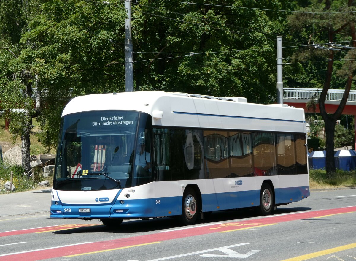 (251'456) - VBZ Zrich - Nr. 346/ZH 956'346 - Hess am 13. Juni 2023 in Zrich, Bucheggplatz