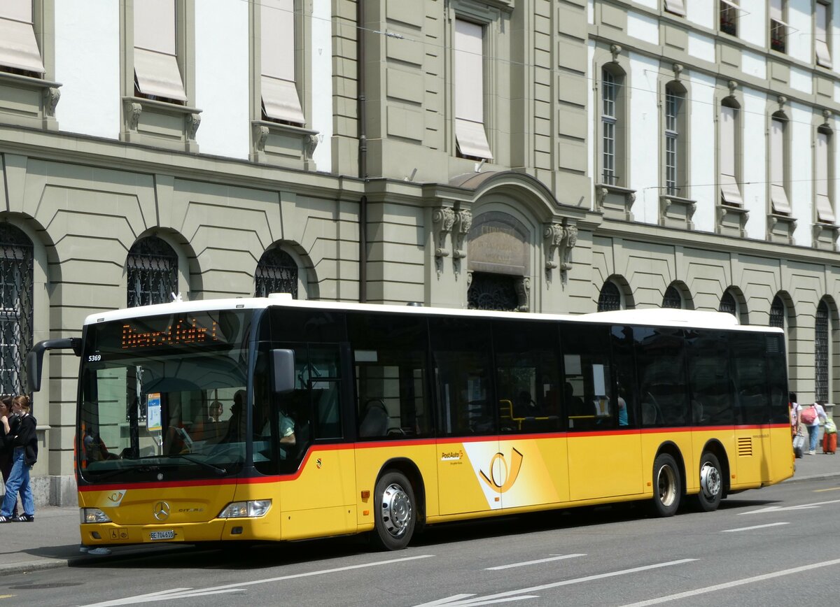 (251'616) - Engeloch, Riggisberg - Nr. 18/BE 704'610/PID 5369 - Mercedes (ex PostAuto Bern Nr. 5369; ex PostAuto Bern Nr. 654) am 17. Juni 2023 beim Bahnhof Bern