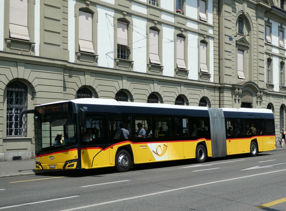 (251'635) - Steiner, Ortschwaben - Nr. 21/BE 344'334/PID 11'206 - Solaris am 17. Juni 2023 beim Bahnhof Bern