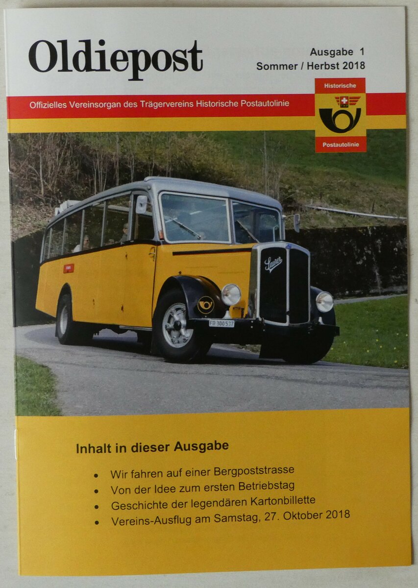 (251'664) - THP-Oldiepost 1/2018 am 18. Juni 2023 in Thun