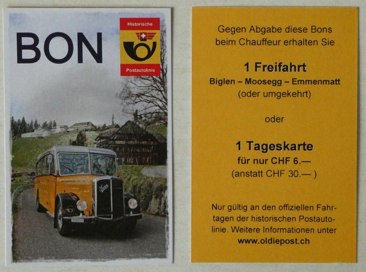 (251'670) - THP-Bons fr Tageskarte am 18. Juni 2023 in Thun