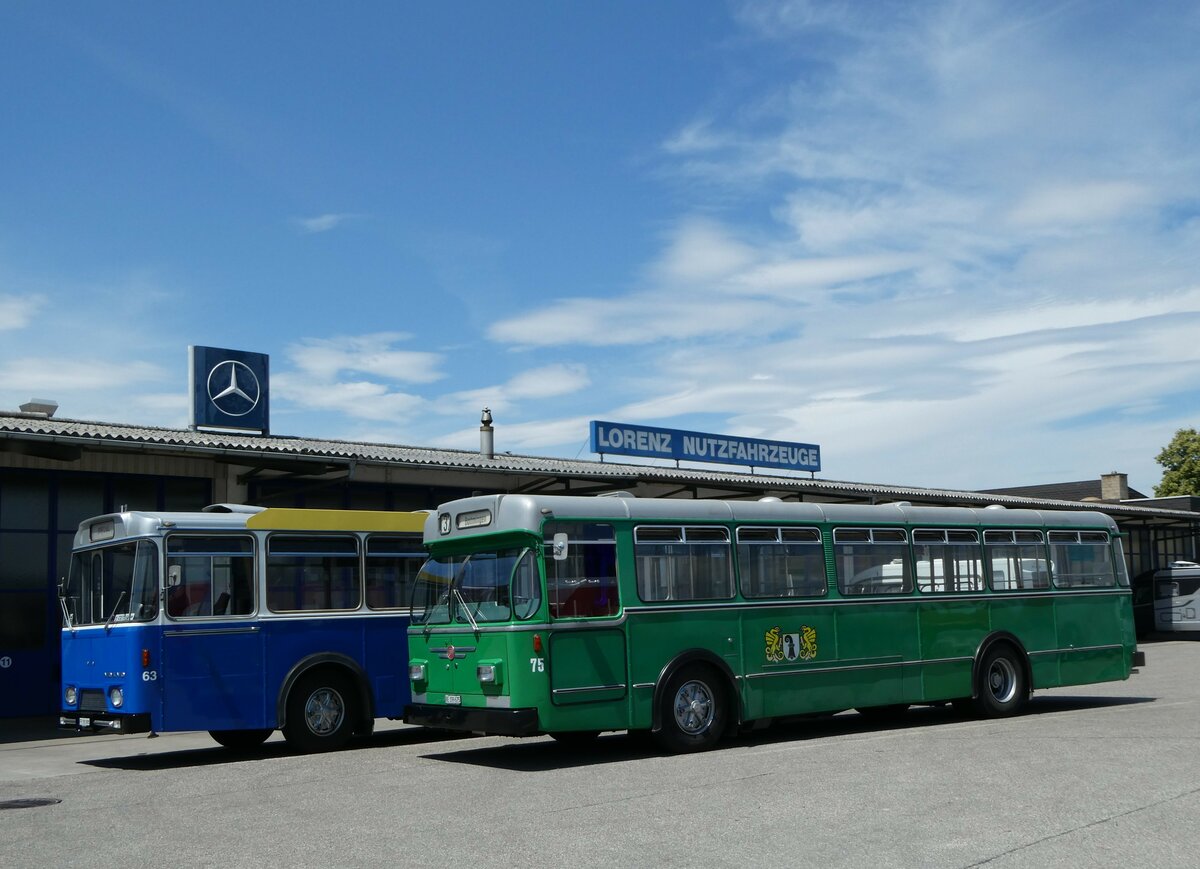 (251'735) - BVB Basel (RWB) - Nr. 75/BE 399'675 - FBW/FHS am 18. Juni 2023 in Lyssach, Lorenz