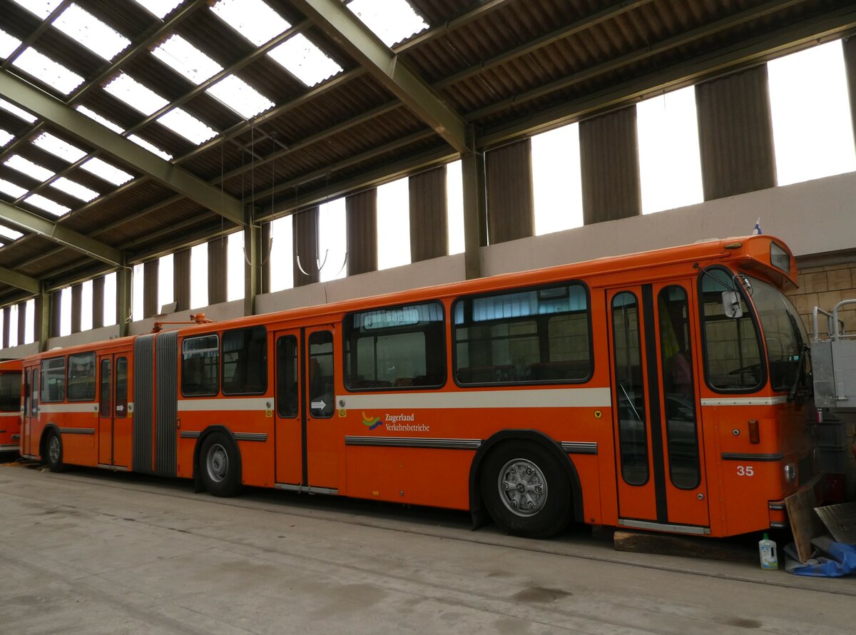 (251'754) - ZVB Zug (RWB) - Nr. 35 - FBW/Hess am 18. Juni 2023 in Oberburg, Ziegelgut