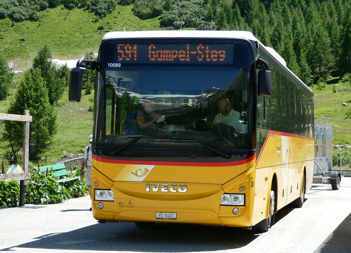 (252'060) - Jaggi, Kippel - Nr. 26/VS 5401/PID 10'089 - Iveco am 25. Juni 2023 auf der Fafleralp