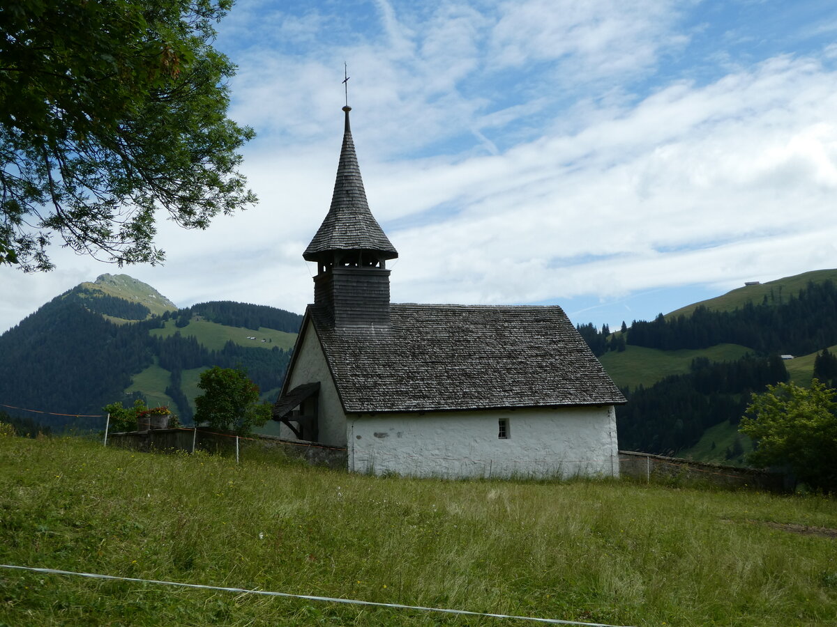 (252'180) - Das Kirchlein Ablndschen am 1. Juli 2023