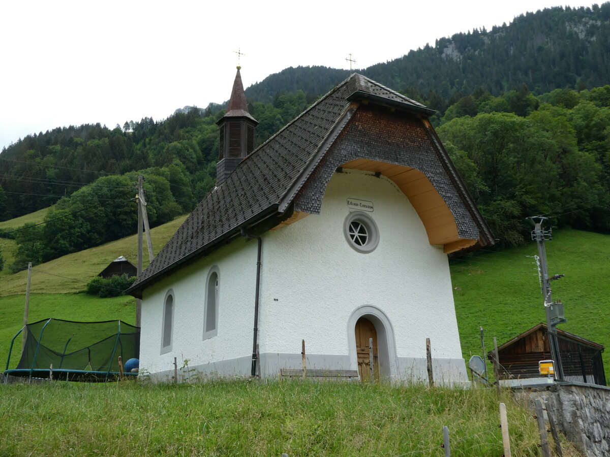 (252'195) - Die Kapelle in Jaun am 1. Juli 2023