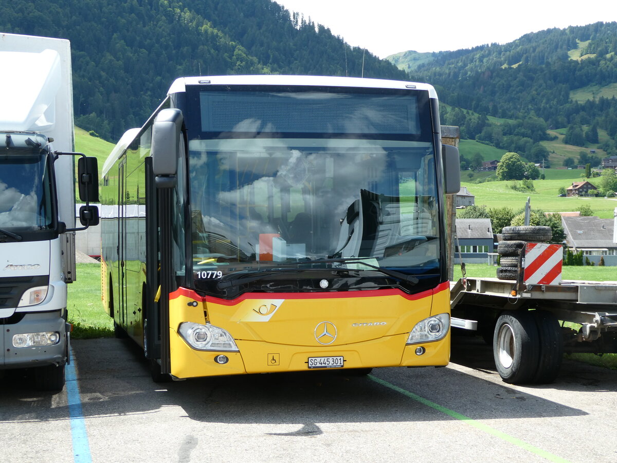 (252'335) - PostAuto Ostschweiz - SG 445'901/PID 10'779 - Mercedes am 4. Juli 2023 in Nesslau