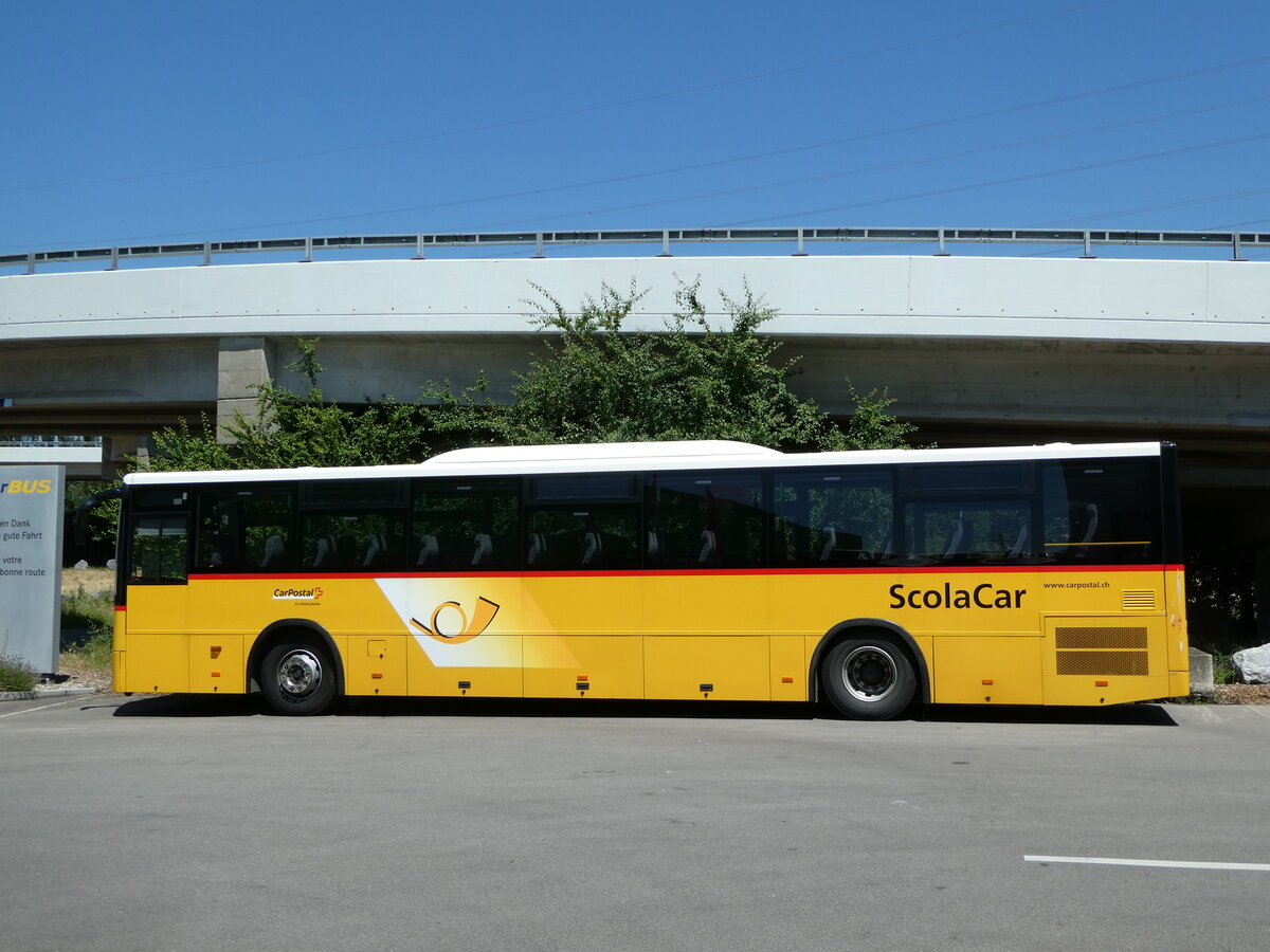 (252'504) - CarPostal Ouest - VD 550'661/PID 4512 - Temsa (ex TMR Martigny Nr. 135) am 8. Juli 2023 in Kerzers, Interbus